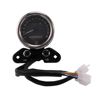

Universal Motorcycle Oeter LED Backlight KM/H Speeeter Vintage Tachometer USB Charger for Honda CG125 Cafe Racer