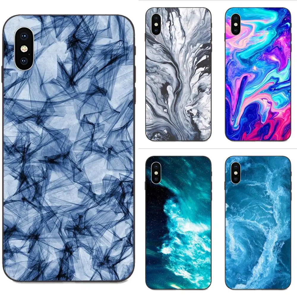 Аква бирюзовый агат минеральный драгоценный камень для Huawei Mate 9 10 20 P8 P9 P10 P20 P30 Lite