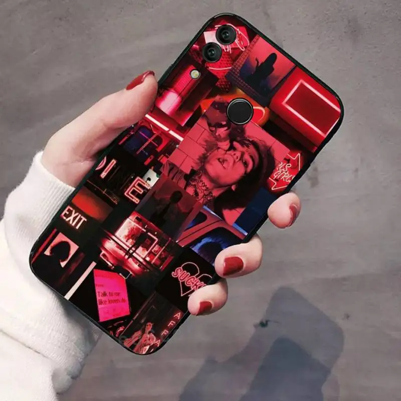 Lil Peep Rapper Bé Trai Hình Xăm Văn Bản Mềm Mại Ốp Lưng Điện Thoại Huawei Honor Xem 7a5.45inch 7c5.7inch 8x 8a 8c 9 9X10 20 10i 20i Lite Pro waterproof case for huawei