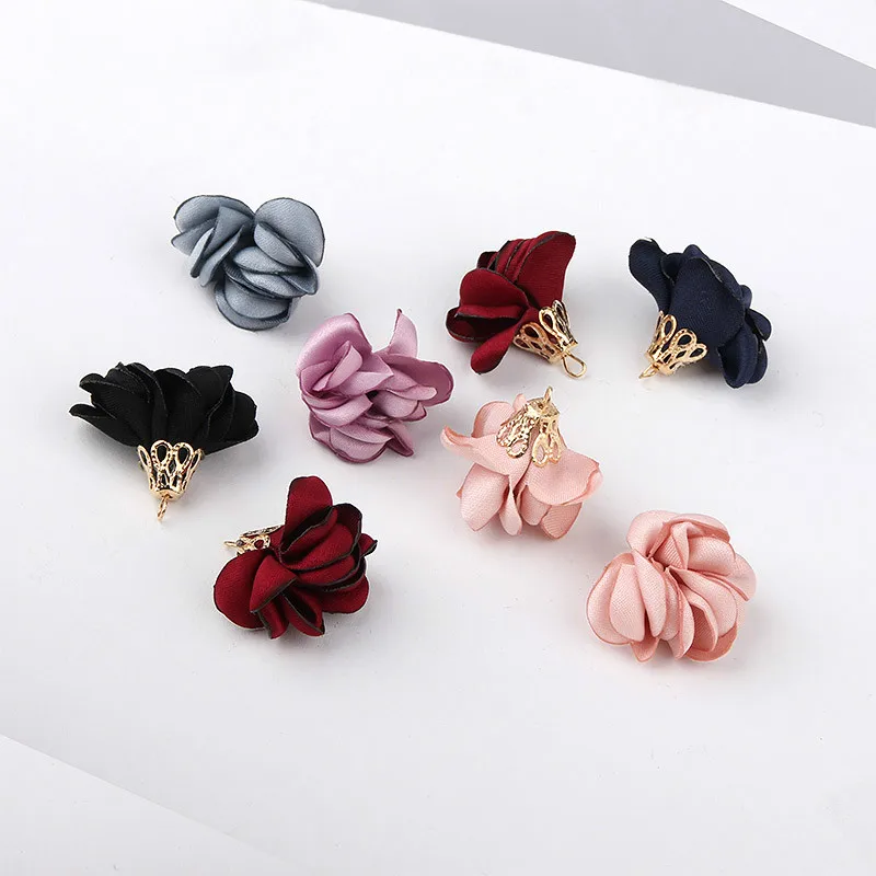 Версия горящего цветка серьги с кисточками ювелирные изделия ручной работы