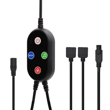 

LED Bluetooth Remote Control with Voice Control 8368 RGB Music 4 Buttons Infrared 40 Button Controller