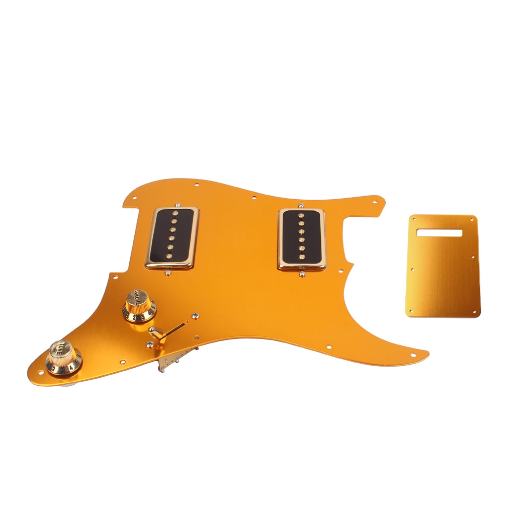 Алюминиевый сплав загруженный Pickguard SS Alnico v Пикап для ST гитары золото|Детали и