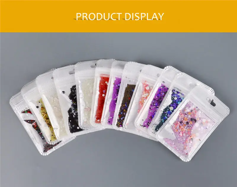 10 Colors Irregular Stone Nails Beads 10g Fairy Sea Beach Mineral Rhinestones Manicure 3D Nail Art Decoration Accessories
