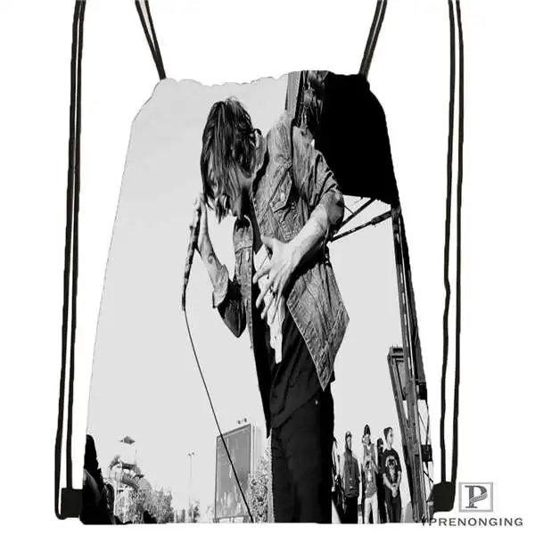 Drawstring Backpack Custom Sleeping With Sirens музыкальная походная сумка на шнурке милый рюкзак для детей(черная спинка) 31x40 см#180531-03-50 - Цвет: Drawstring Backpack