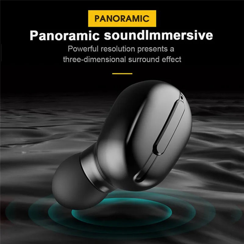 Waterproof TWS Bluetooth Headphones Wireless Earphone with Charging box Mini Sports Binaural Stereo Music Wireless Headset
