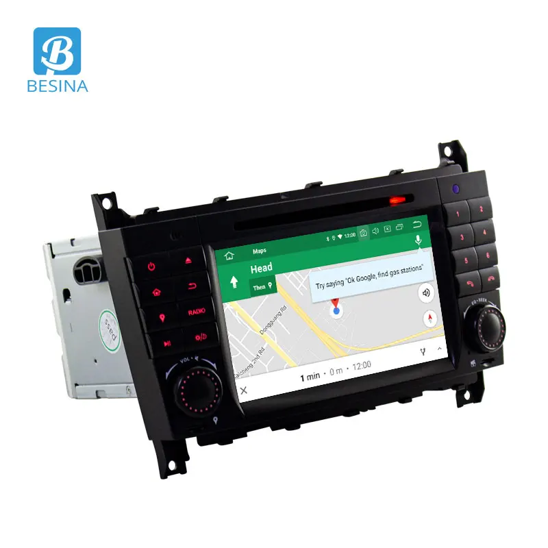 Besina Android 9,0 автомобильный dvd-плеер с двумя цифровыми входами для Mercedes Benz Sprinter W203 A180 Viano Vito wifi gps радио 4G+ 32G Мультимедиа Стерео