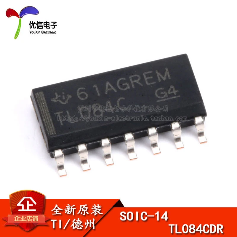 Genuine original patch TL084CD chip quad operational amplifier JFET SOP-14 |