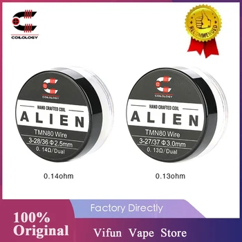 

2pcs/pack New Original Coilology Twisted Messes Alien Coil with Optional 0.13ohm/ 0.14ohm Resistance Ni80 Coils E-cig Vape Coil