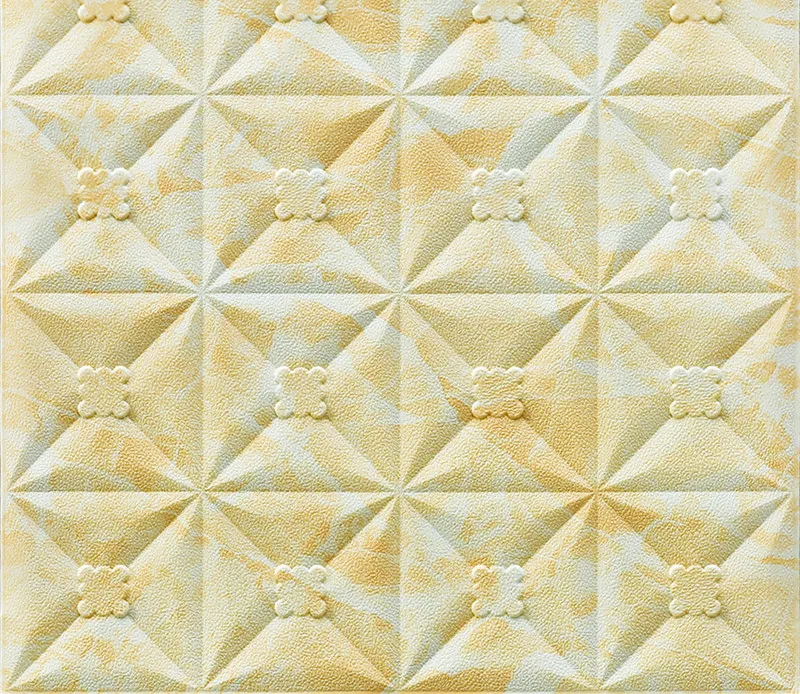 Цвет: желтый 3d обои самоклеящиеся настенные наклейки для спальни Поролоновый брикет водонепроницаемый влагостойкий задний план Декоративные наклейки для детей - Цвет: Цвет: желтый