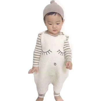 

Cute Korean-style Sleeping Bag Printed One-piece Sleeping Bag for Men's And Women's Autumn And Winter Baby Home Crawling Clothes