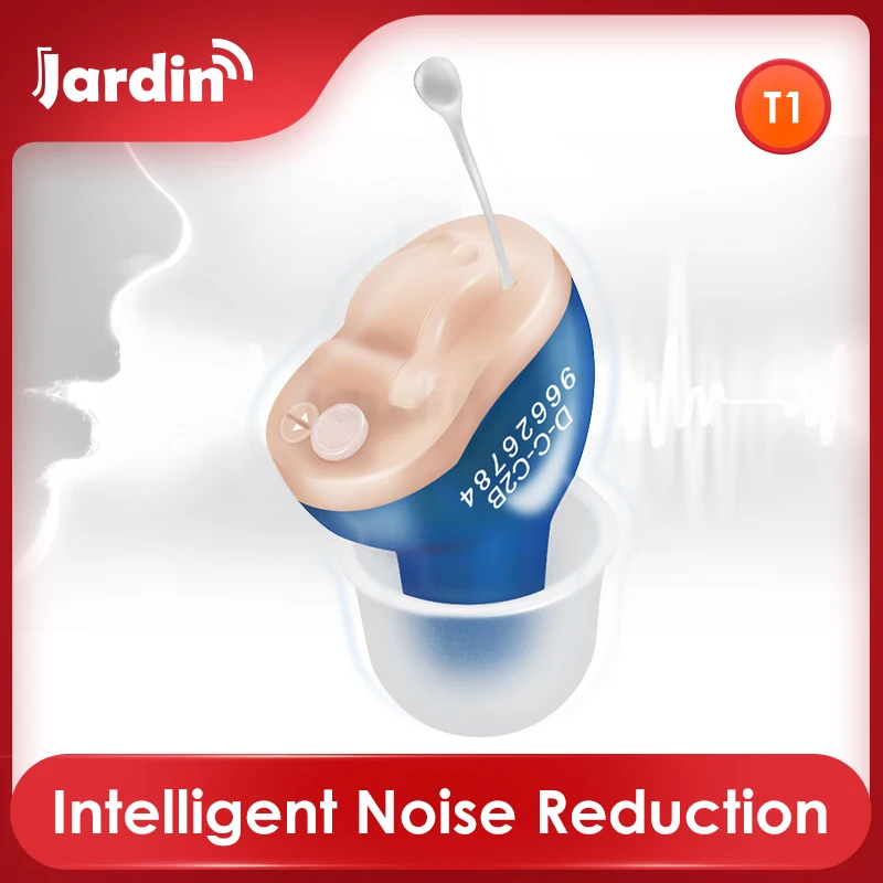  Portable Mini CIC Digital Invisible Hearing Aid Ear Sound Amplifier In the Ear Tone Volume Adjustab