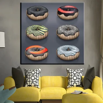 

Canvas Art Paintings Nordic Poster Delicious Donuts Picture Posters And Prints Home Decor Decoration Maison Waterproof Ink