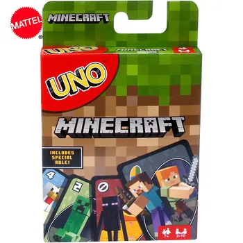 

Mattel Games UNO Minecraft Card Game Fun High Fun Multiplayer Toy Designs Paying Board Game Card Family Party Toy