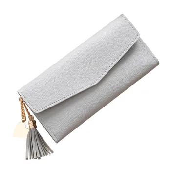 

MAIOUMY Wallet female Simple wallet women Long Tassel Coin Purse Women Card Holders Handbag wallet for credit cards 2019 fashion