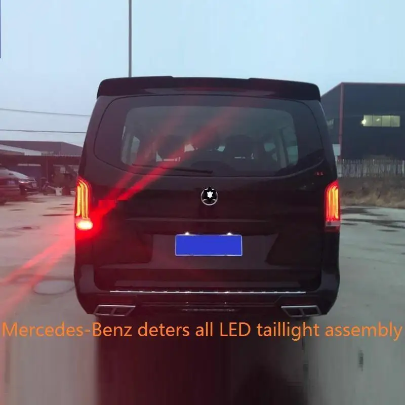 MODEL E Внешний боковой указатель поворота аксессуар Luces Led Para Автомобильные фары Задние Автомобильные фары в сборе 17 18 для Mercedes Benz Vito - Цвет: MODEL E