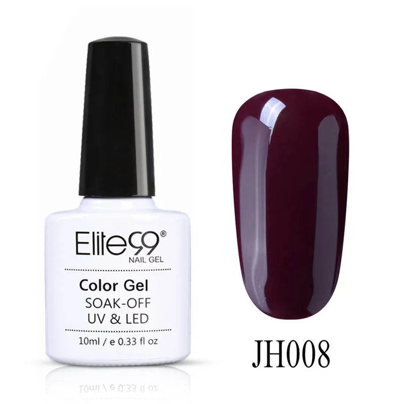 Elite99 10 мл УФ-Гель-лак Платиновый лак для ногтей для маникюра геллак Полупостоянный лак для ногтей Блестящий УФ лак для ногтей с блестками лак - Цвет: JH008