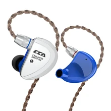 CCA C16 8BA Drive Units In Ear Monitor IEM Earphone 8 Balanced Armature HIFI Earphone Headset With Detachable 2PIN Cable
