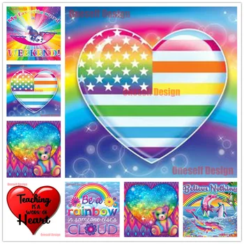 

new 5d diamond painting colorful heart love 5d diamond embroidery full USA 5d diamond mosaic sale decortion home wall sticker