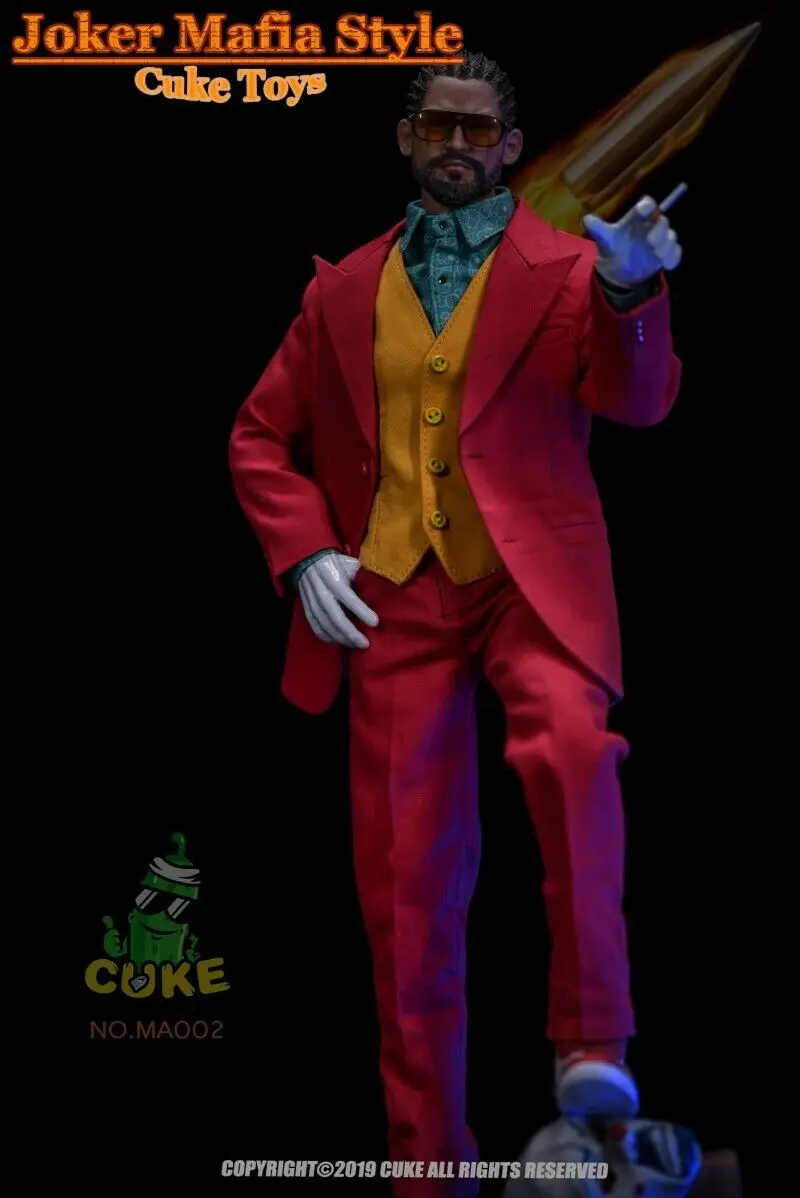1/6 Man Costume Joker Casual Ver Action Doll Coat Shirt Pants Model Set F 12in