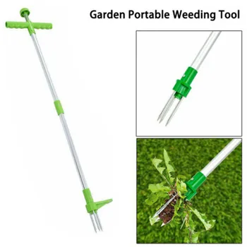 

Portable Long Handled Lightweight Claw Weeder Durable Manual Stand Up Lawn Weed Puller Root Remover Killer Tool Garden Outdoor
