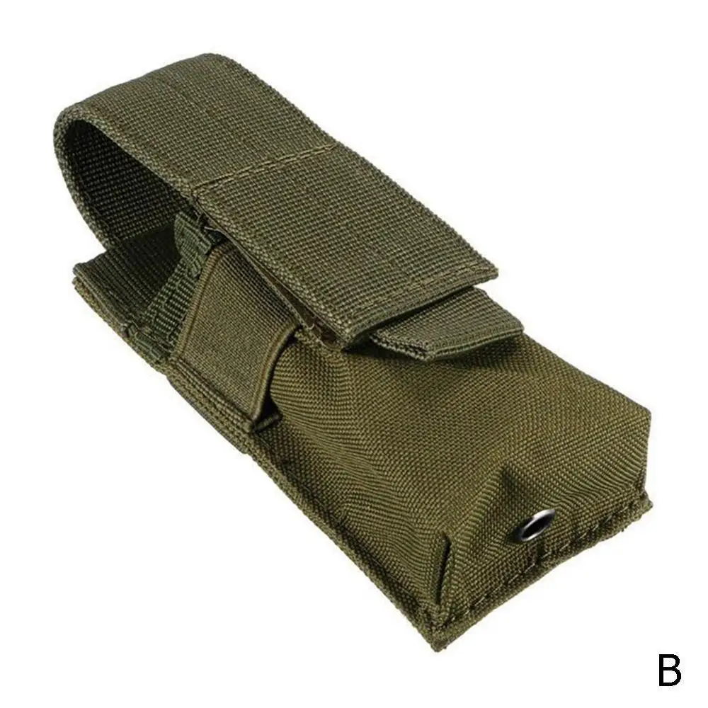 B Army Green Открытый камуфляж тактика M5 сумка для фонарика аксессуар Сумка Molle мини сумка для мелочей открытый охотничий фонарик кобура - Цвет: B Army Green