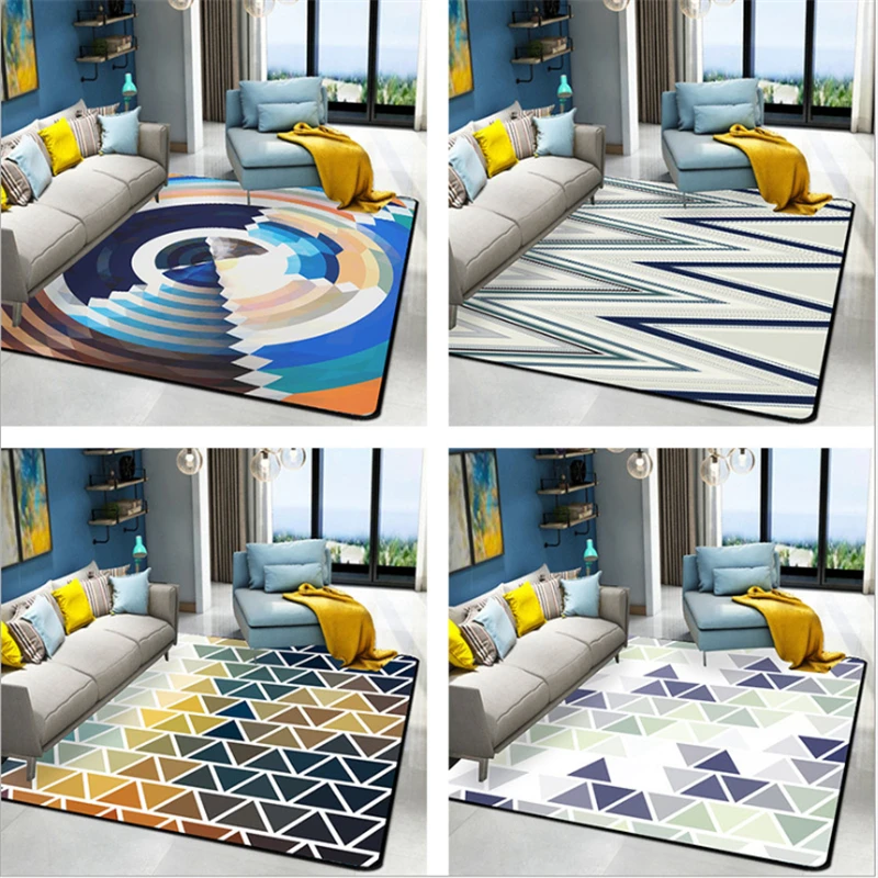Ковры для гостиной, абстракция, скандинавские Коврики для спальни, абстрактные модные коврики для детской комнаты, полиэстер