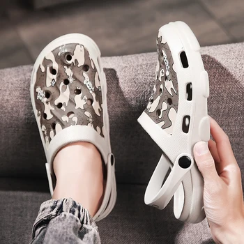 

2020 Mens Beach Sandals Summer Casual Man Shoes Clogs Men Sandalias Chaussure Homme Slippers Outdoor Sandales Sandalen Sandalet