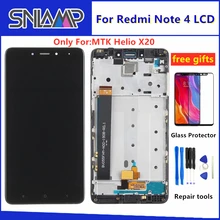 5,5 дюймов для Xiaomi Redmi Note 4 ЖК-кодирующий преобразователь сенсорного экрана в сборе для Redmi Note 4 ЖК-дисплей с рамкой для MTK Helio X20