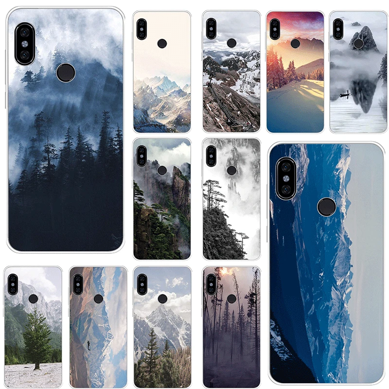 Мобильный телефон чехол для Xiaomi Redmi K20 Pro GO 7 S2 4A 4X 5 5A Plus 6 6A 7A защитный горный пик лес