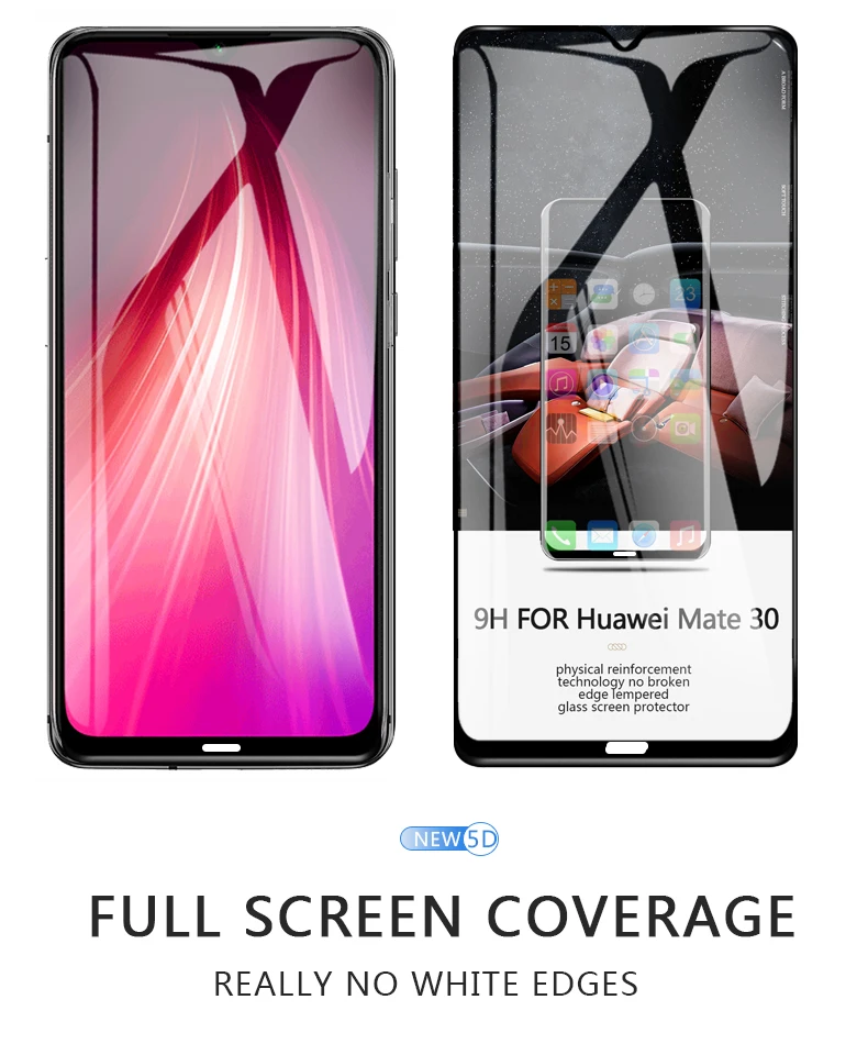 Redmi note 8t закаленное стекло MOFi для xiaomi redmi note 8t защита экрана полное покрытие Передняя пленка 2 шт HD черное стекло