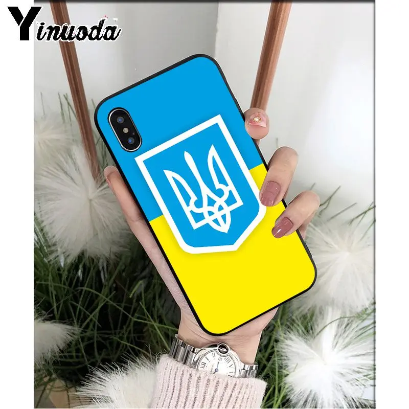 Yinuoda Ukraine Flag TPU Soft High Quality Phone Case for Apple iPhone 8 7 6 6S Plus X XS MAX 5 5S SE XR 11 11pro max Cover - Цвет: A4