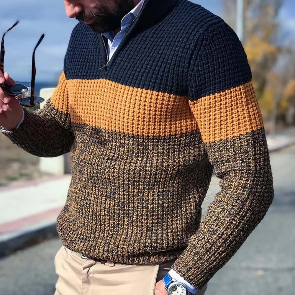 Sweater tejido para hombre 2021 primavera cálido suéter de cuello V manga Casual Hombre otoño e invierno, Tops de talla grande