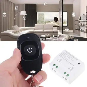 

433MHz Wireless RF Receiver Module Single Light Switch One Button Remote Control 1CH Controller Transmitter for Lamp