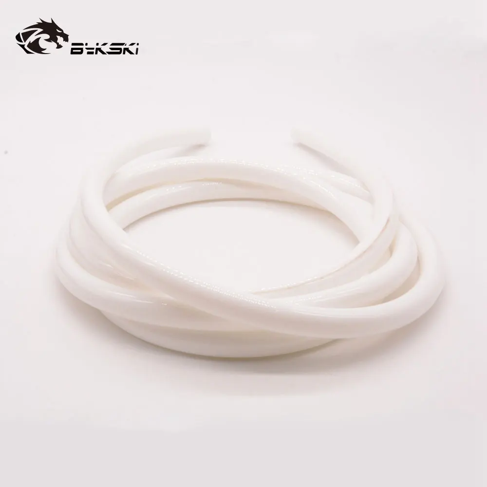 white Bykski 10X16 мм 3/" ID* 5/8" OD трубка мягкая труба Прозрачная ПВХ-труба компьютер ПК блок водяного охлаждения адаптер 1 метр/шт - Цвет лезвия: white