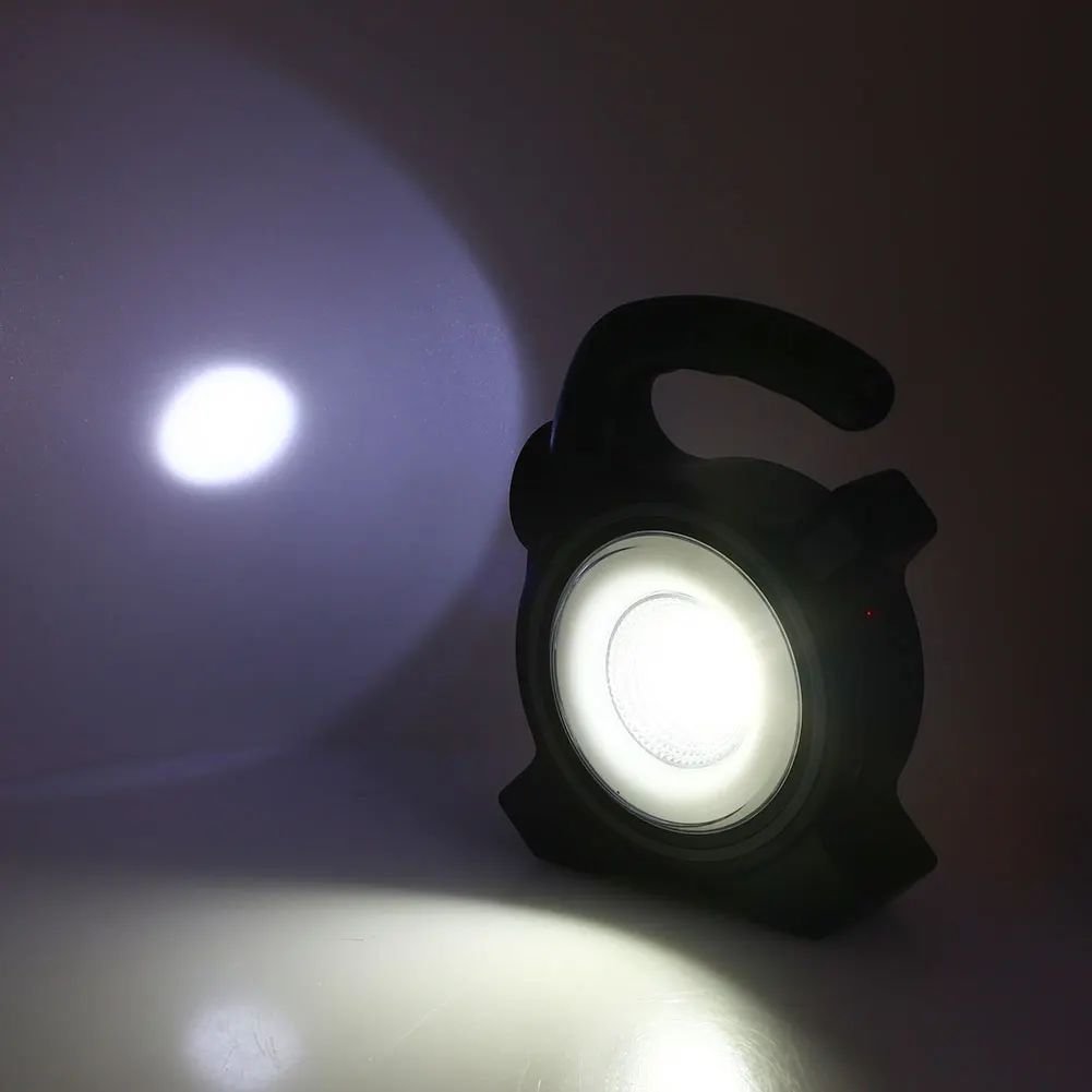 Durable COB Solar Power Floodlight Solar Floodlight Outdoor Home Security Lamp Non Polar Dimming Eco-Friendly Black ABS