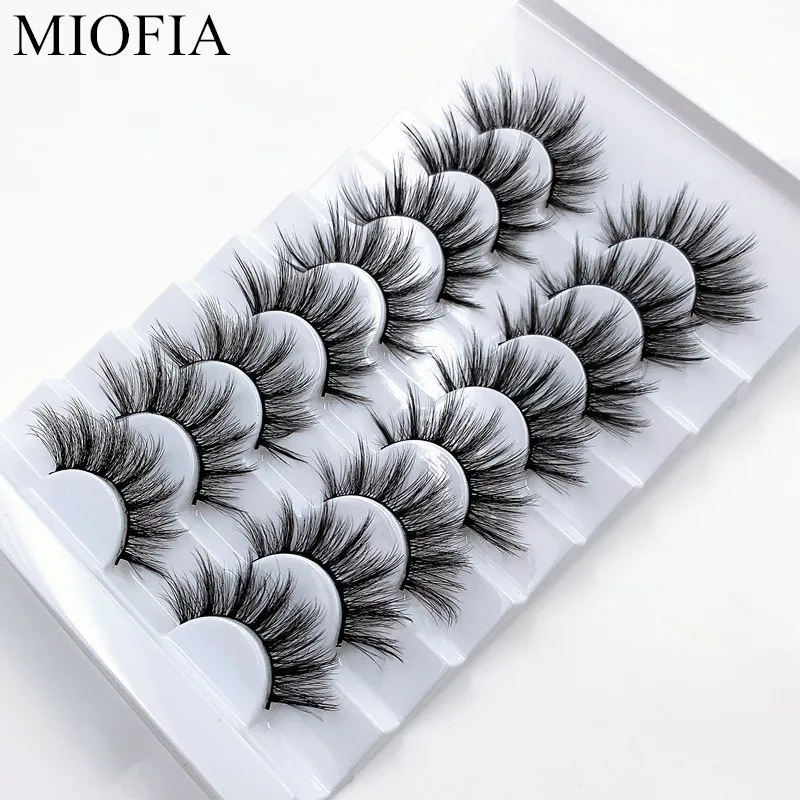 3D норковые ресницы MIOFIA 8 пар оптовая продажа без жестоких норковых ресниц