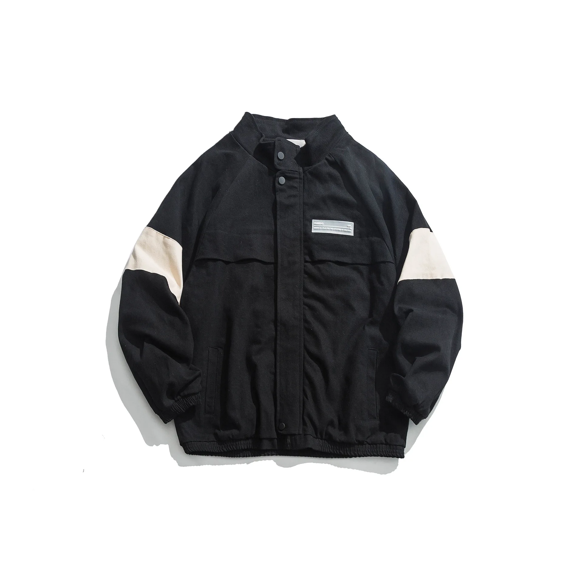 

City Where the Product 2019 Origional Japanese-style Black And White Jacket Men's Spring And Autumn New Style American Leisure C