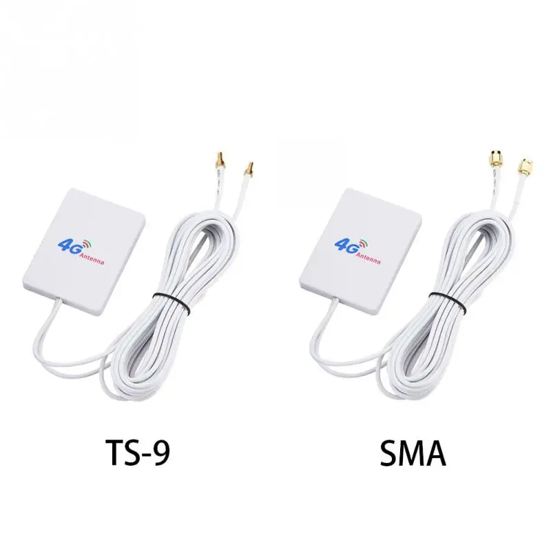 TS-9 усилитель сигнала 28DBI 4G 3g внешний двойной SMA белый Мобильный маршрутизатор широкополосный кабель вертикальный Wi-Fi роутер LTE антенна