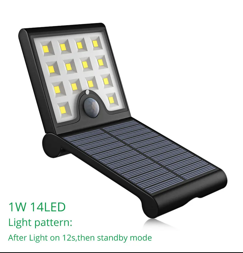 IP65 Outdoor Solar Led Lighting Home Garden Street Courtyard Solar Wall Lights Motion Sensor Lamp Modern Lithium Battery (4)