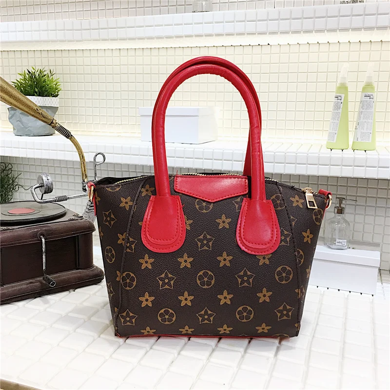 Красный Роскошная модная сумка hanbag, Высококачественная кожаная сумка-тоут с поверхностью sofe, сумка на плечо, винтажная сумка через плечо с узором - Цвет: Красный