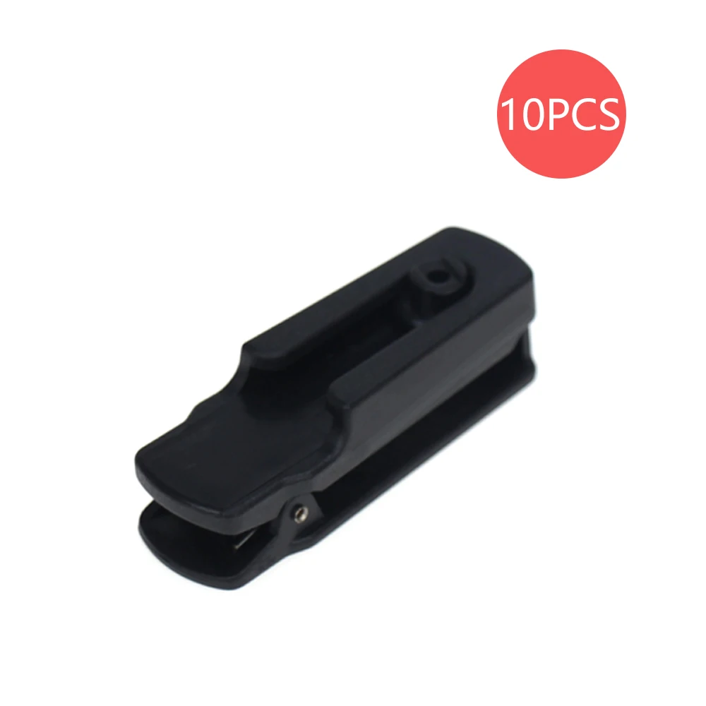 Black 10 шт. Baofeng BF-A58 UV-XR UV-5S GT-3WP UV-9R UV-9RPlus иди и болтай Walkie Talkie “иди и зажимом для ремня - Цвет: Black