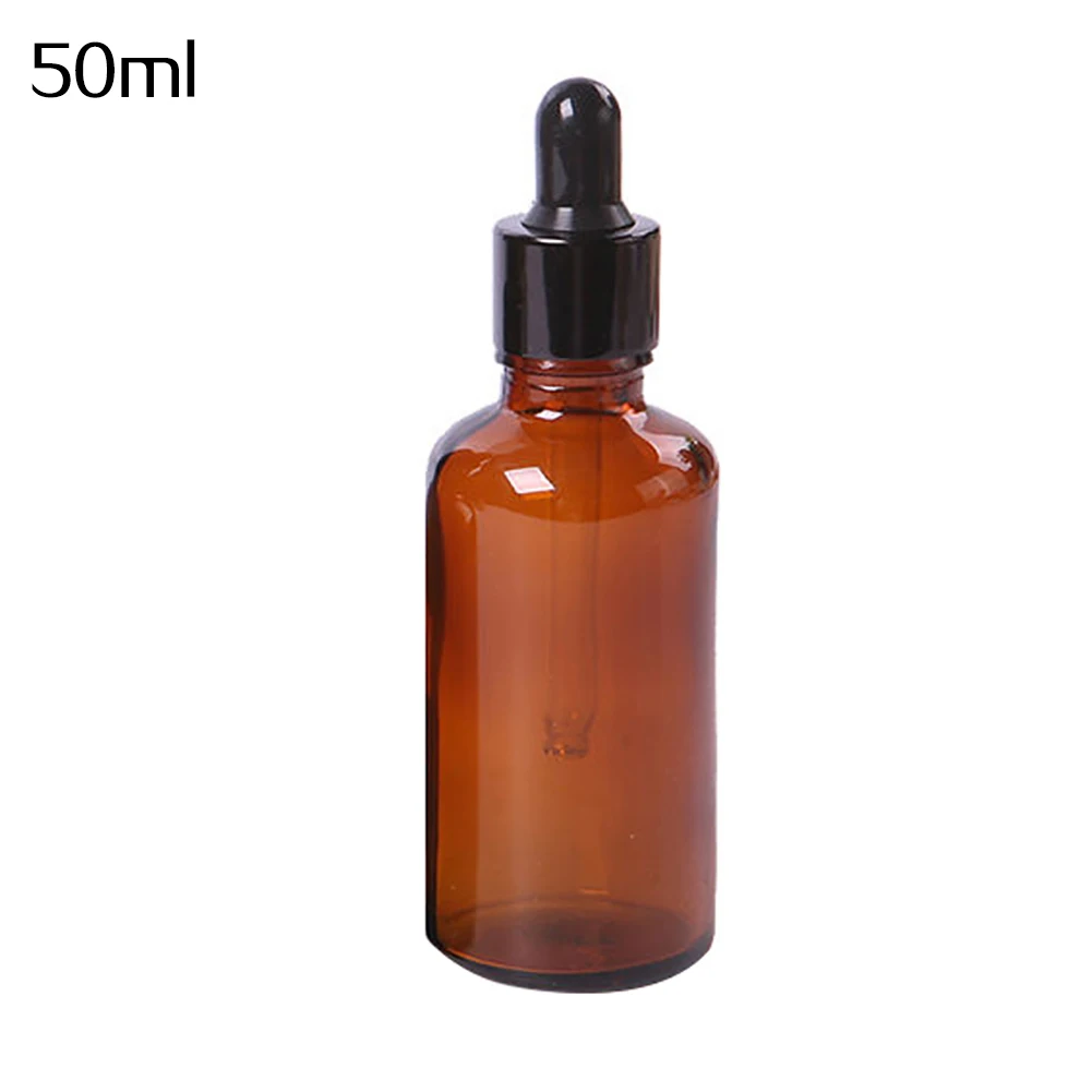 Empty Dropper Bottle Amber essential oil Glass Aromatherapy Liquid Brown 5-50ml Drop for massage Bottles Refillable 5