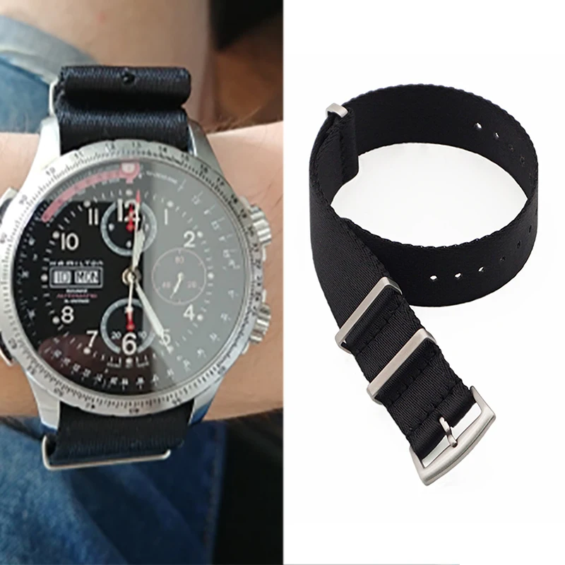 Quality Nylon Nato Brand Strap Green James Bond Color Seatbelt Nato Strap 20mm 22mm For Omega 3