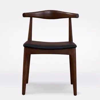 

Nordic solid wood dining chair back chair stool horn chair fashion modern minimalist adult household leisure chair