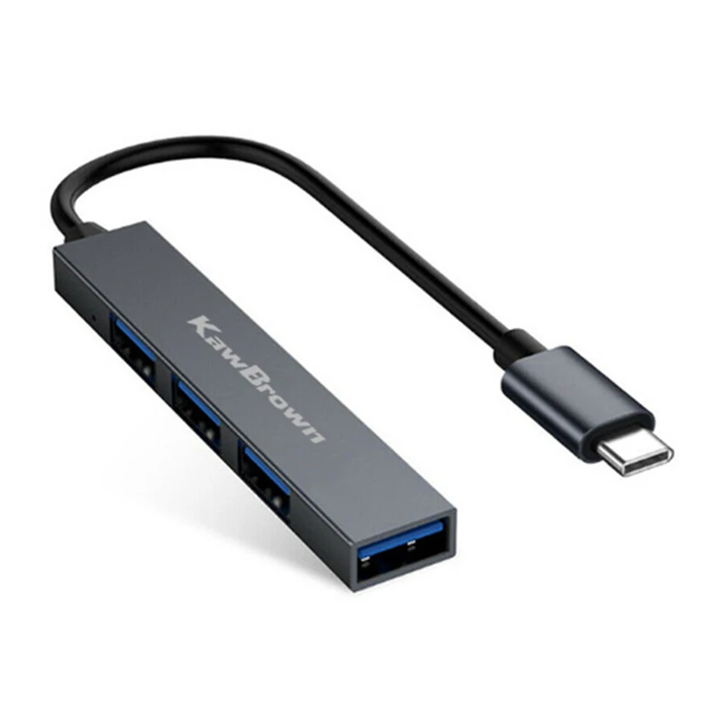KawBrown 4 порта Тип C концентратор USB к 3 0 разветвитель конвертер OTG Кабель адаптер для