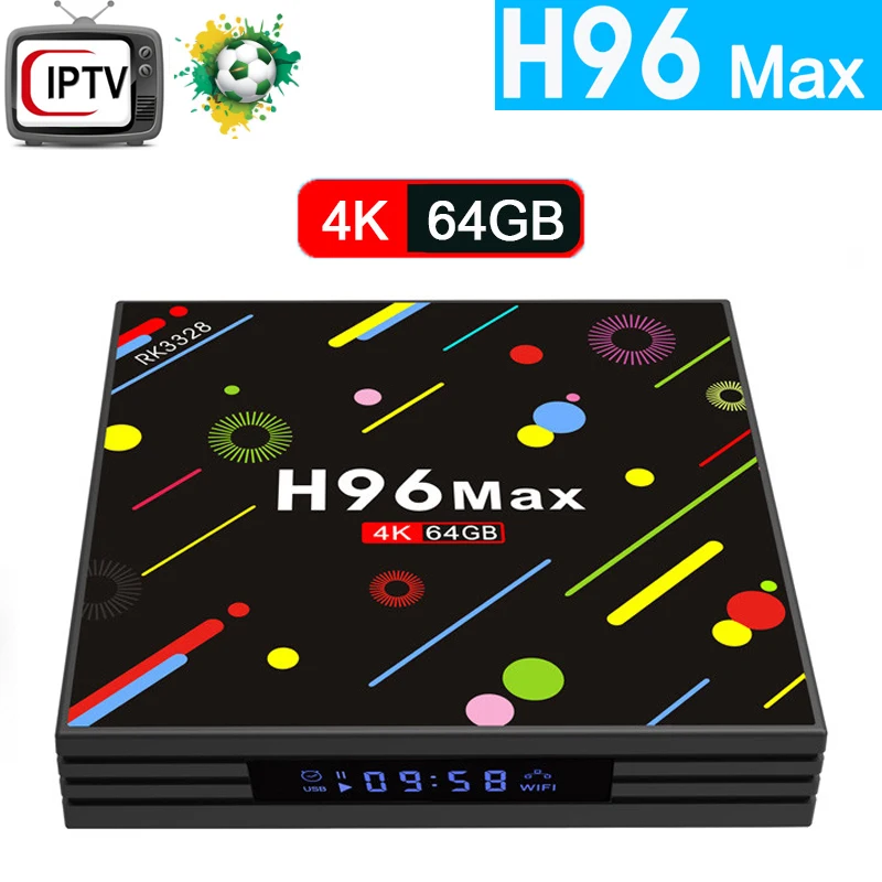 H96 MAX H2 4K Android 7,1 ТВ приставка RK3328 4 Гб 4 к ОЗУ 64 Гб ПЗУ с USB 3,0 5G WiFi Супер 4 к Отт смарт-приставка