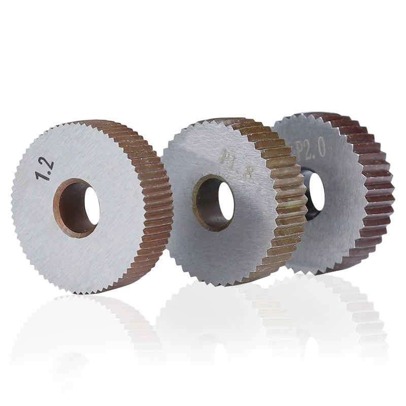 0.8mm Straight Knurling Knife Inner Hole Embossing Wheel Knurling Wheel Gear Shaper Cutter Lathe Straight Line knurling tool set