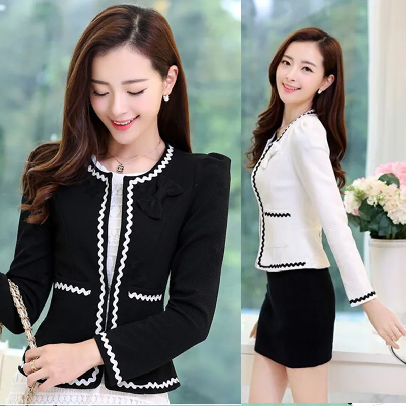 

Spring Thin Women's Jacket Short Female Blazer Slim Fit Famale Jaket Plus Size Blazer Woman Commuting Women Blazers And Jackets