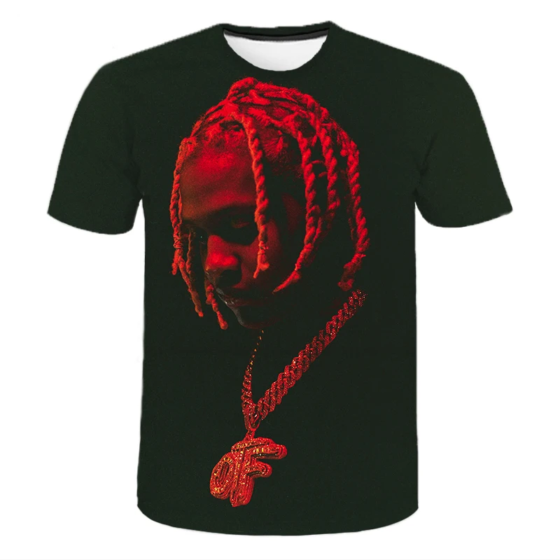 Lil Durk 3D Printed T Shirt T Shirt Hip Hop Streetwear Oversized T Shirt Rapper Cool Tee 2