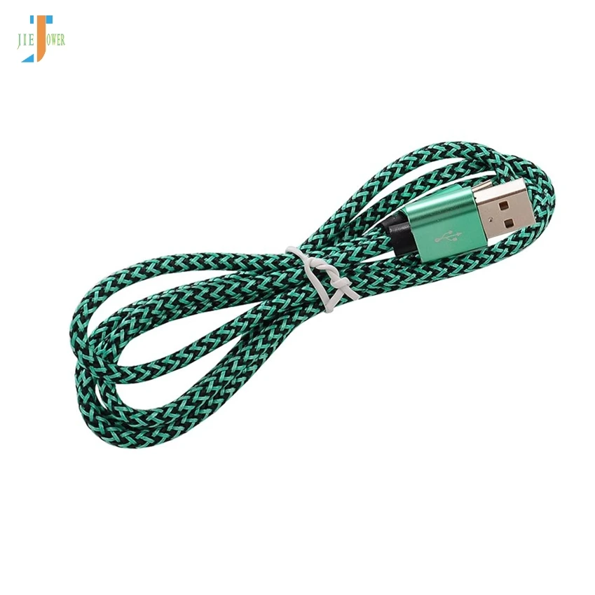 100 шт/партия Micro USB кабель для зарядки данных Синхронизация данных двойной цветной нейлоновый Плетеный Micro USB кабель для Iphone XR MAX 8 samsung Xiaomi